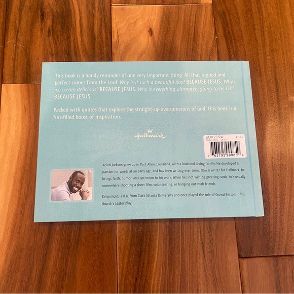 NWOT Because Jesus book by Keion Jackson by Hallmark - Picture 7 of 16